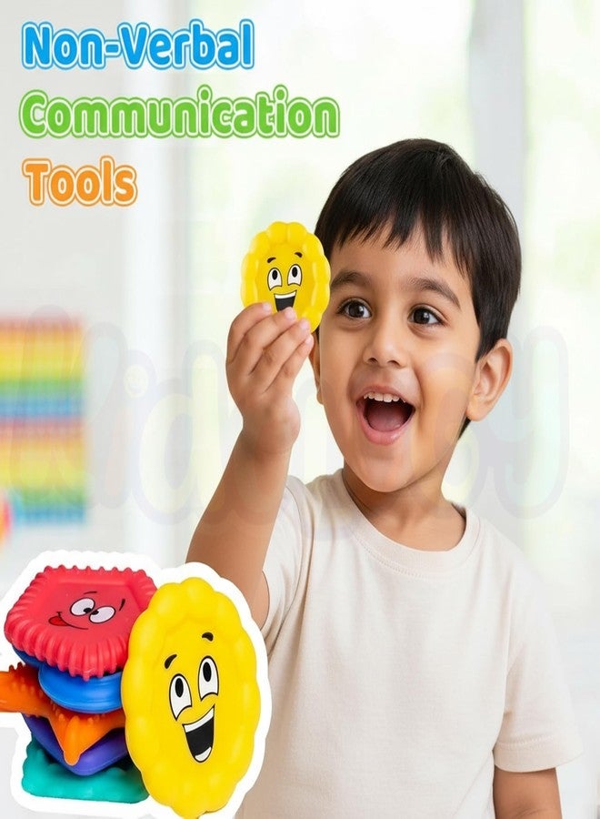 Kidology Sensory Shapes Toys for Kids - Shape Stress Relief Toy - Fidget Sensory Toys for Focus, Stress Relief & Calming Play - Fun Learning Shapes for Toddlers & Children(Pack of 6) - Image 5